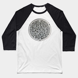 Japanese Manhole Baseball T-Shirt